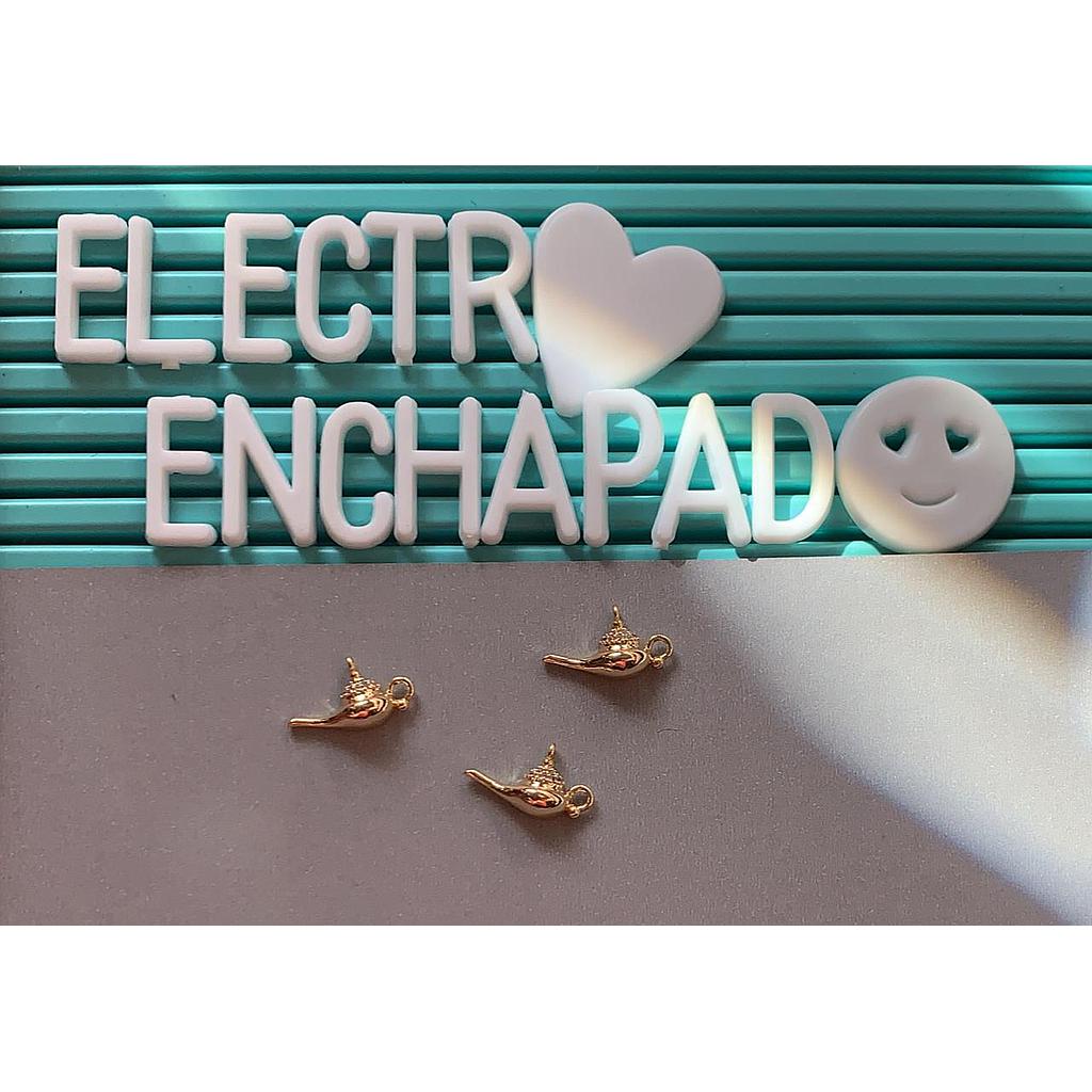 DIJE LAMPARA DE ELECTROENCHAPADO