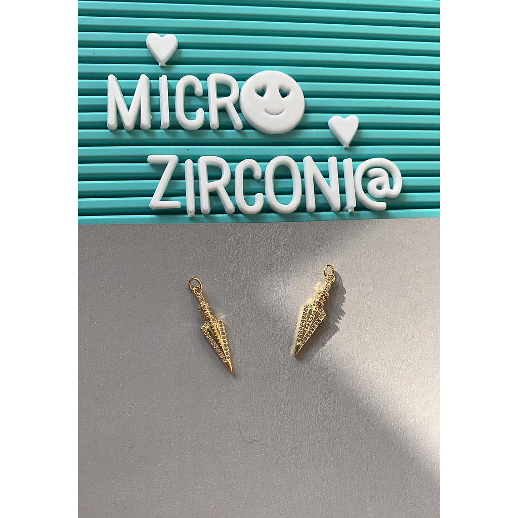 DIJE PUNTA DE LANZA MICROCIRCONIA