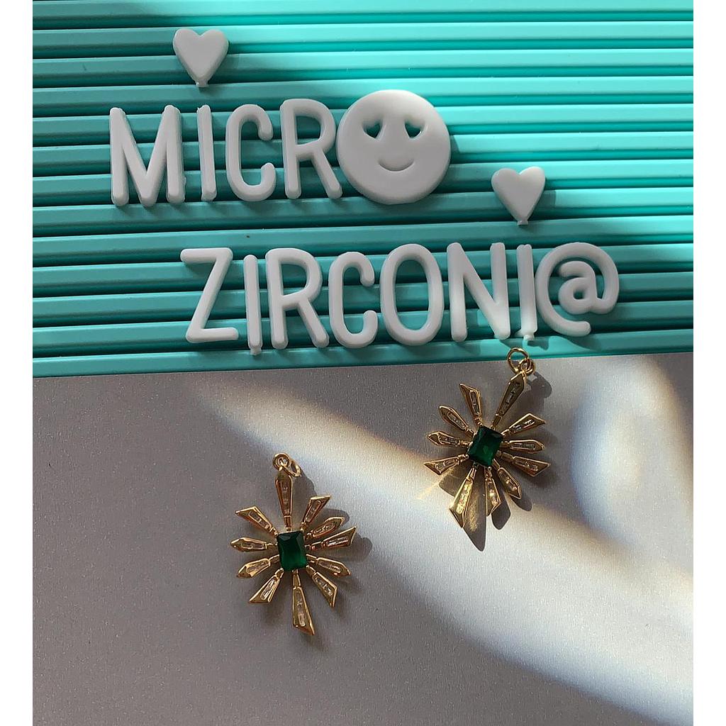 DIJE FLOR MICROCIRCONIA