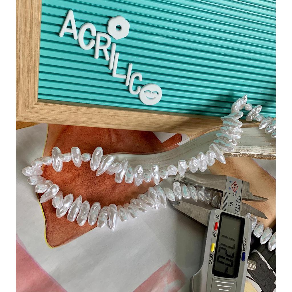 PERLA CHIP ACRILICA 17MM 10PCS