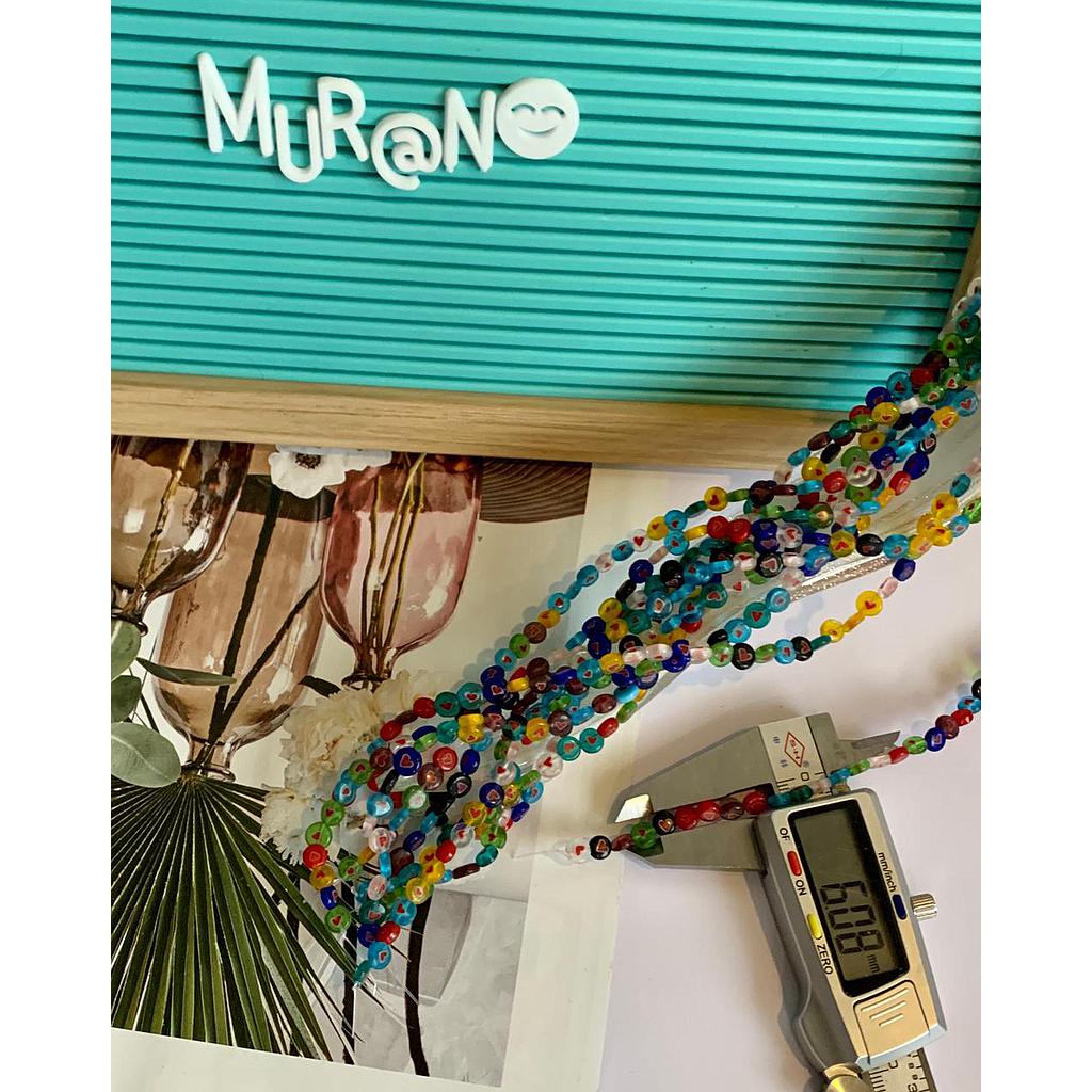 MURANO CORAZON PLANO 6MM