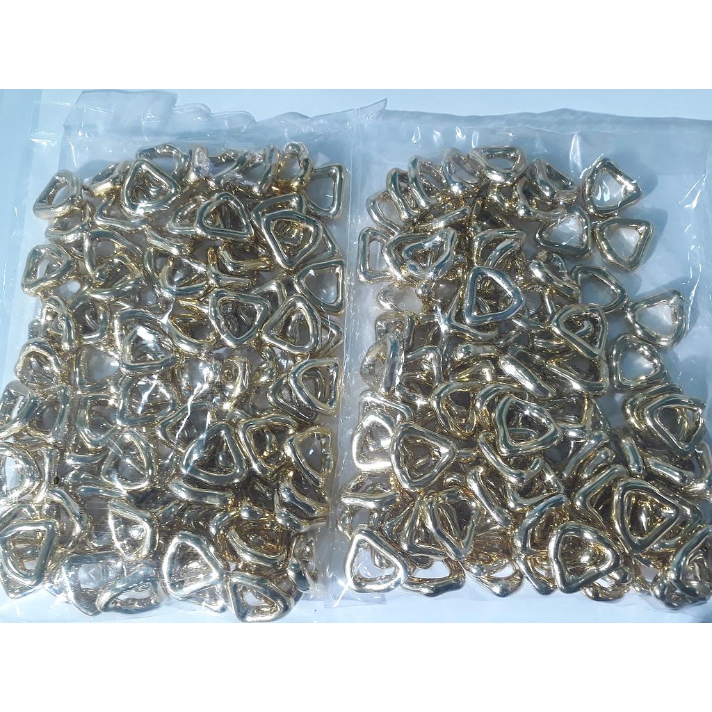 CADENA ACRILICA DORADA 10PCS