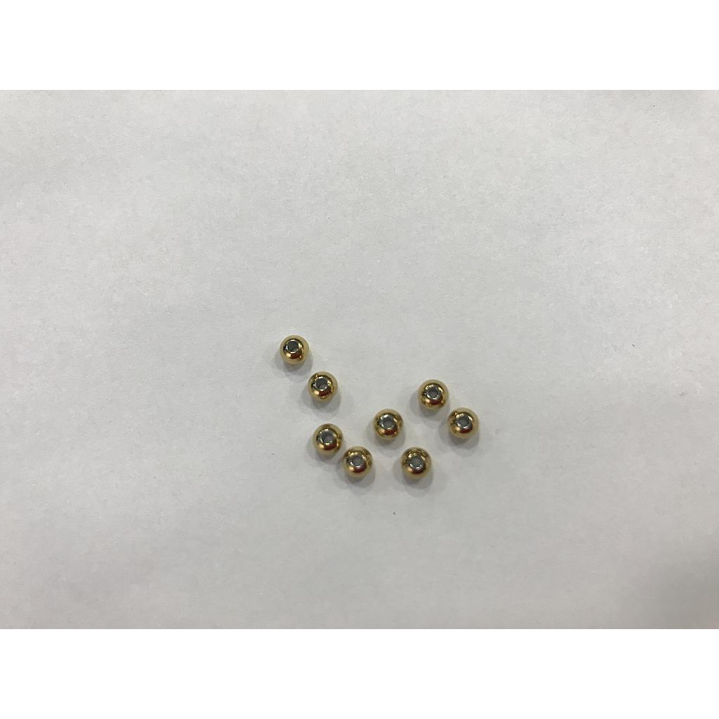 SEPARADOR DORADO 3MM ACERO 50PCS