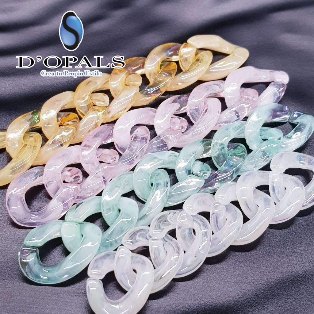 CADENA ACRILICA COLORES 100PCS