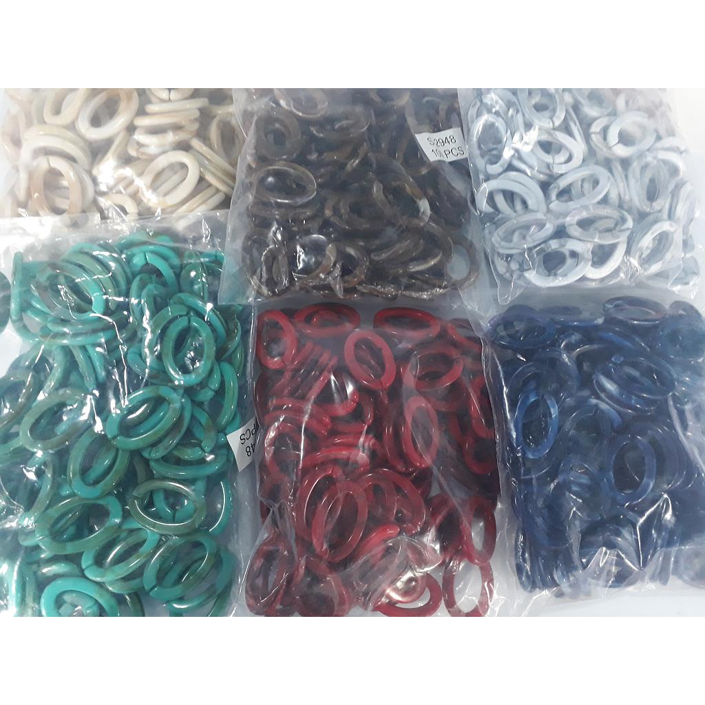 CADENA ACRILICA COLORES 20X29MM 12PCS