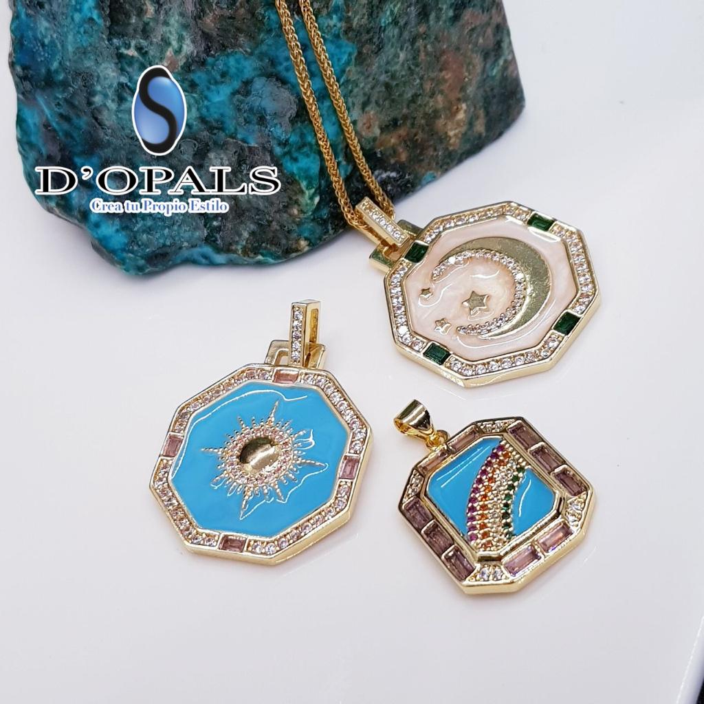 DIJE DE SOL MICROCIRCONIA Y ENAMEL