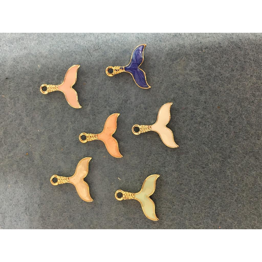 DIJE SIRENA DE ENAMEL 6 PIEZAS