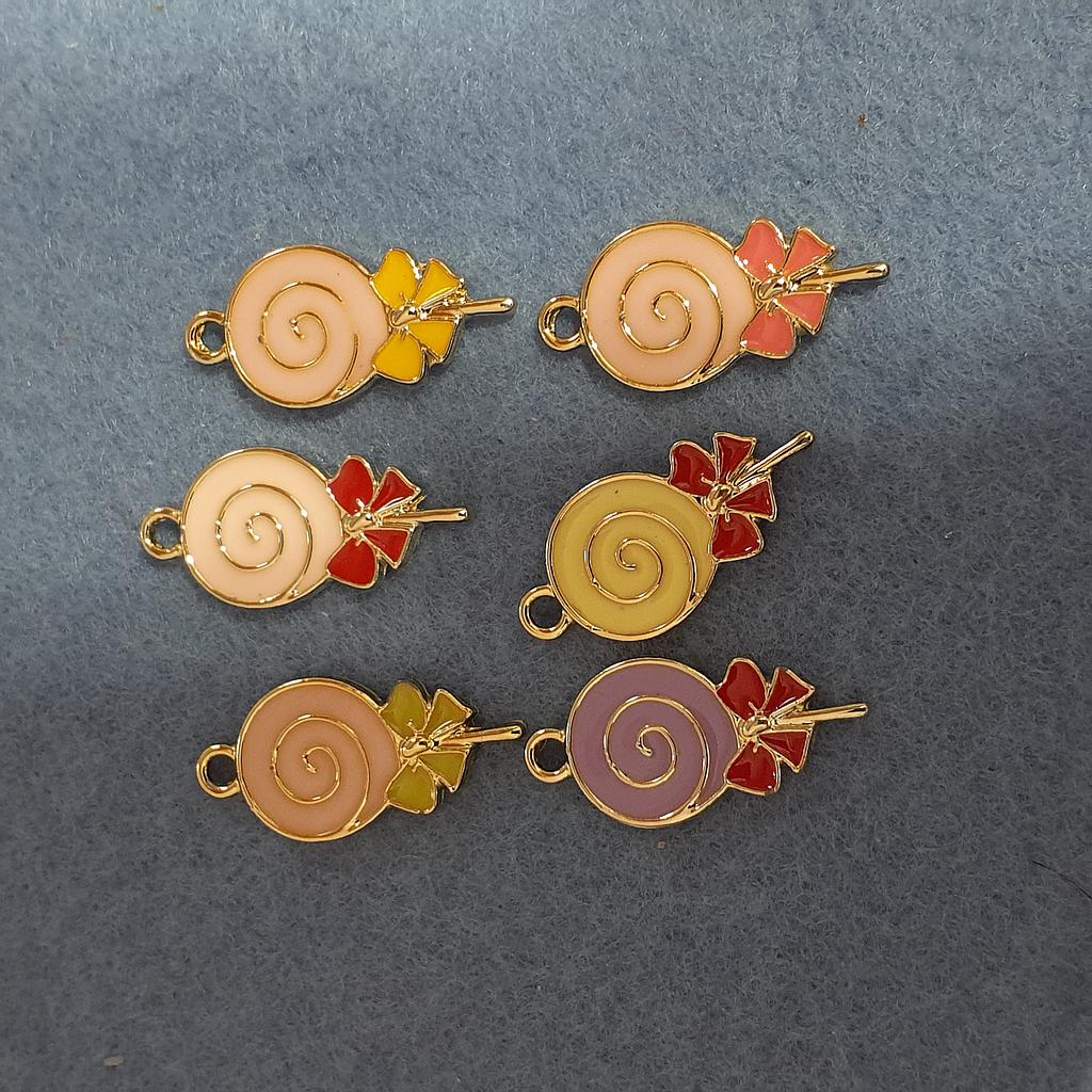 DIJE PALETA DE ENAMEL 6 PIEZAS