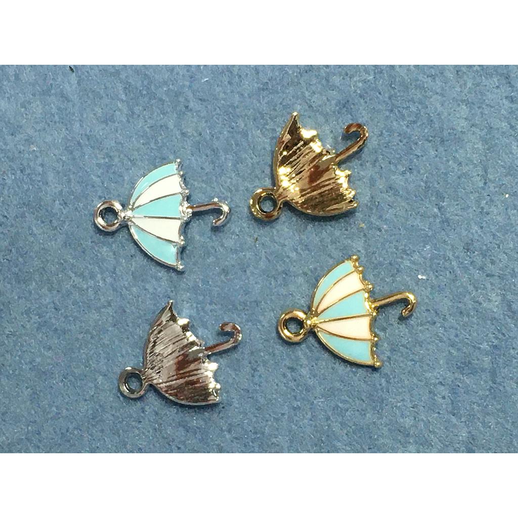 DIJE SOMBRILLA DE ENAMEL 4 PIEZAS