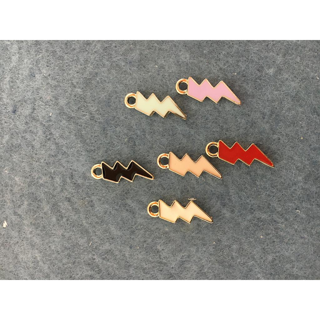 DIJE RAYO DE ENAMEL 6 PIEZAS