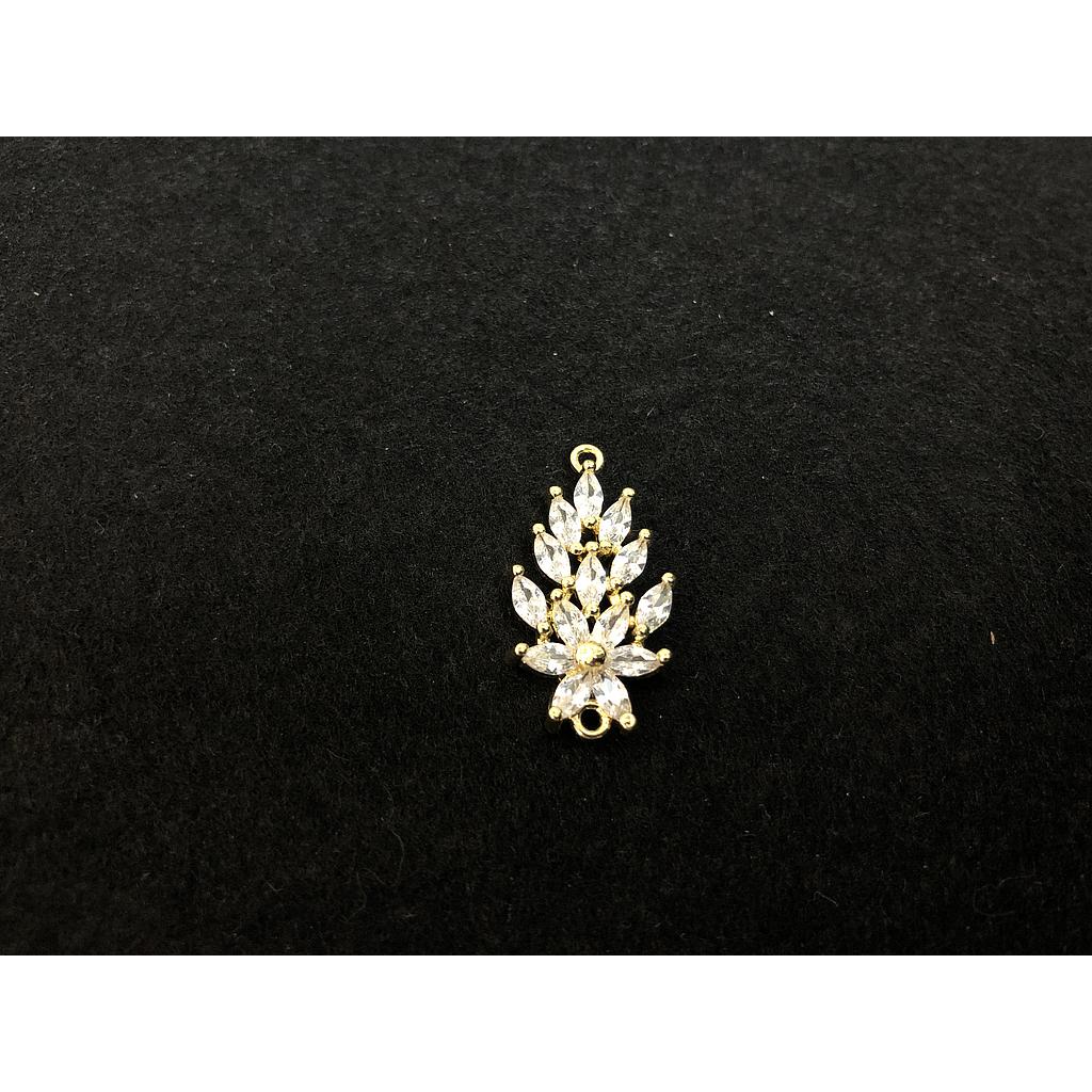 DIJE FLOR MICROCIRCONIA