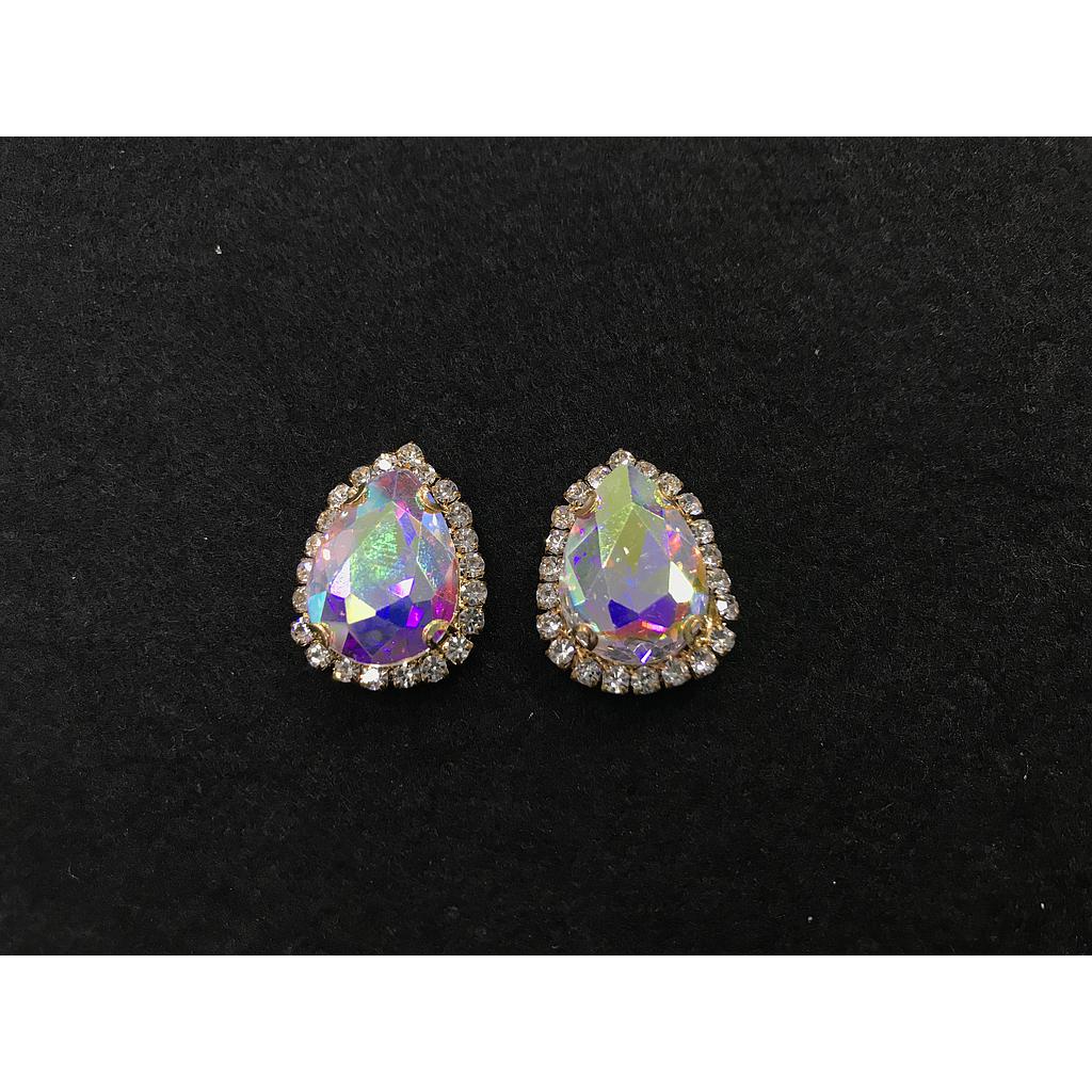 CRISTALES ENGARZADOS AB GOTA 23X18MM