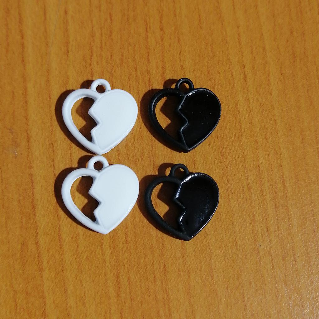 CORAZON DE PEWTER CON ENAMEL