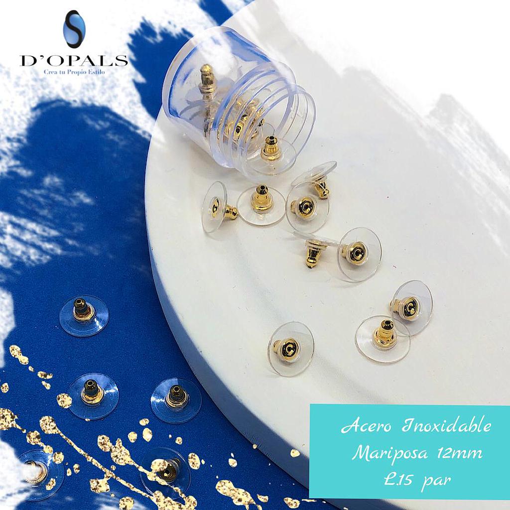 MARIPOSA DE GOMA CON ACERO 12MM