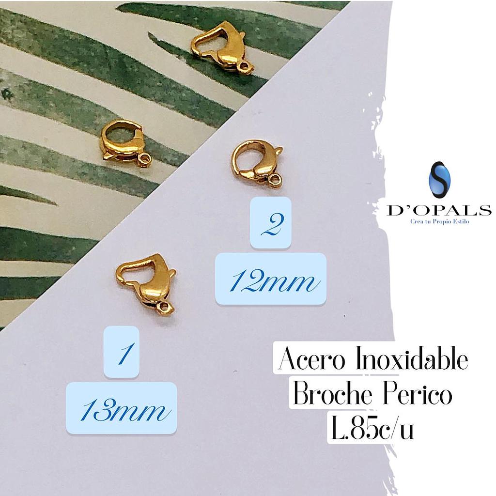 BROCHE DE PERICO CORAZON 14MM