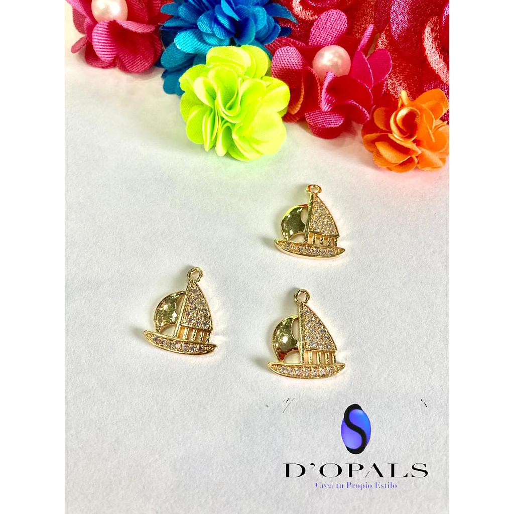 DIJE VELERO ELECTROENCHAPADO 15MM