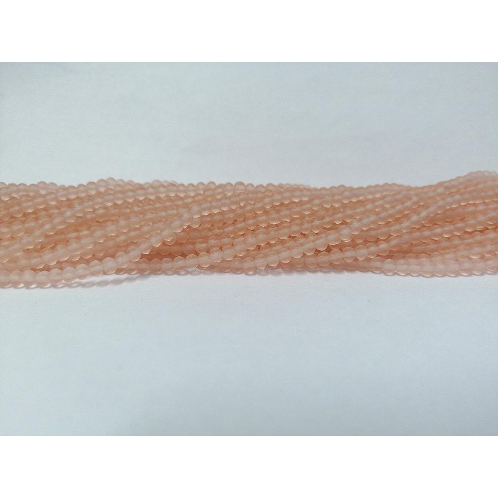 CRISTAL RONDEL MATE ROSADO SANDIA 3MM