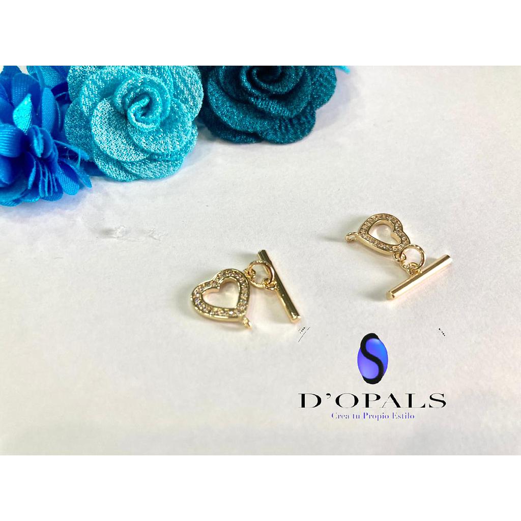 BROCHE ARGOLLA(CORAZON) -PALITO ELECTROENCHAPADO 12MM