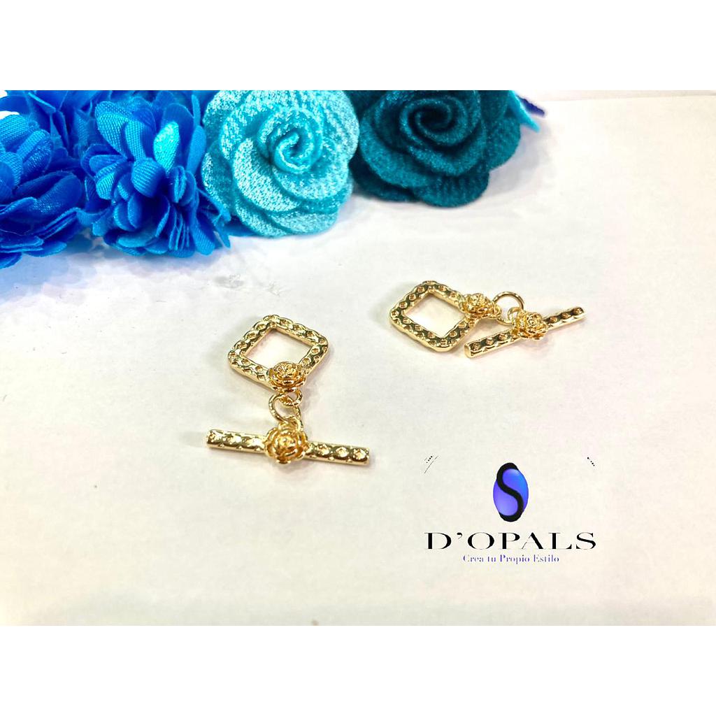 BROCHE ROMBO ELECTROENCHAPADO 16MM