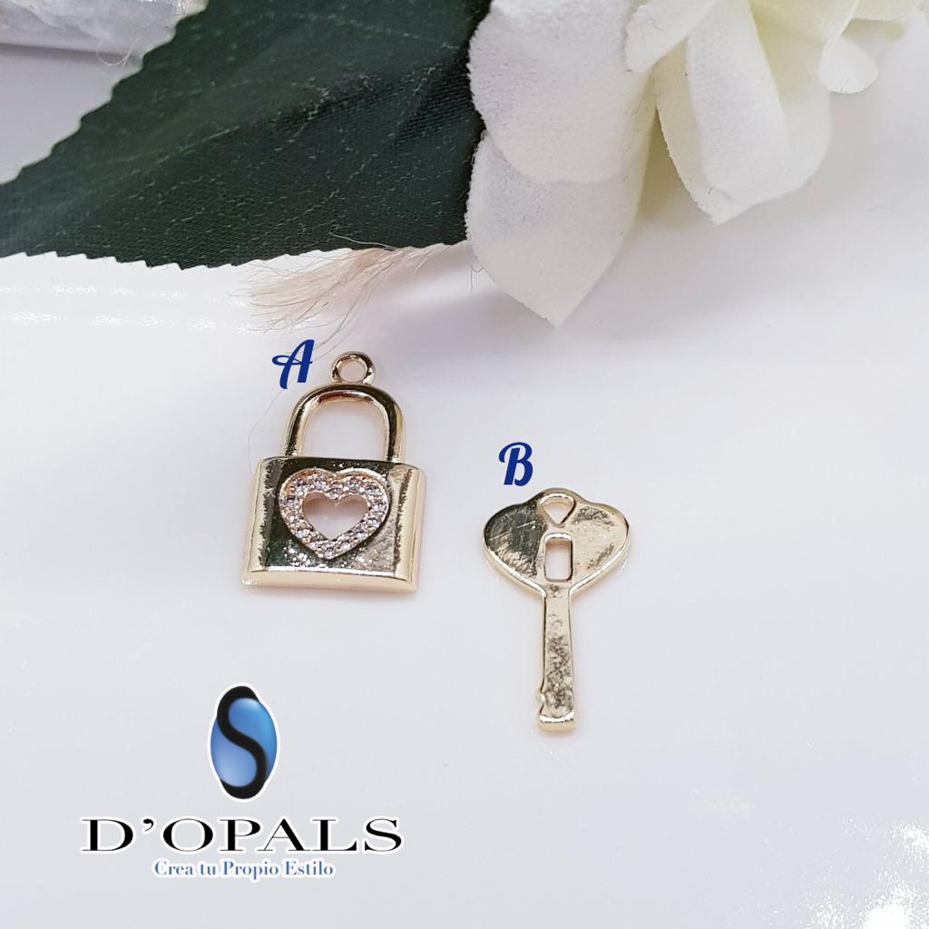 DIJE LLAVE ELECTROENCHAPADO 17MM