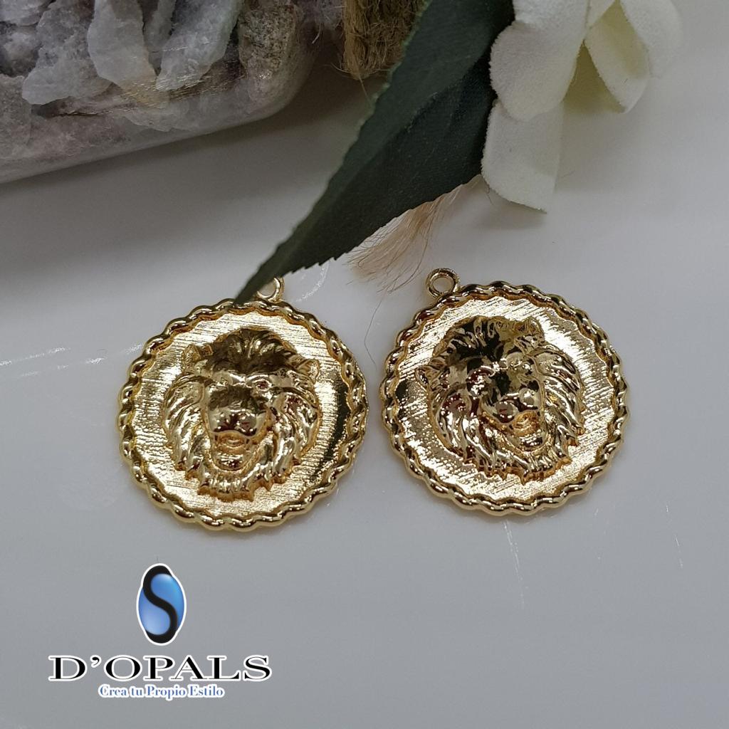 DIJE LEON ELECTROENCHAPADO 24MM