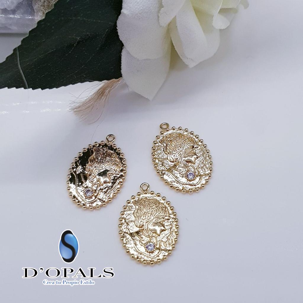 DIJE CAMAFEO ELECTROENCHAPADO 20MM