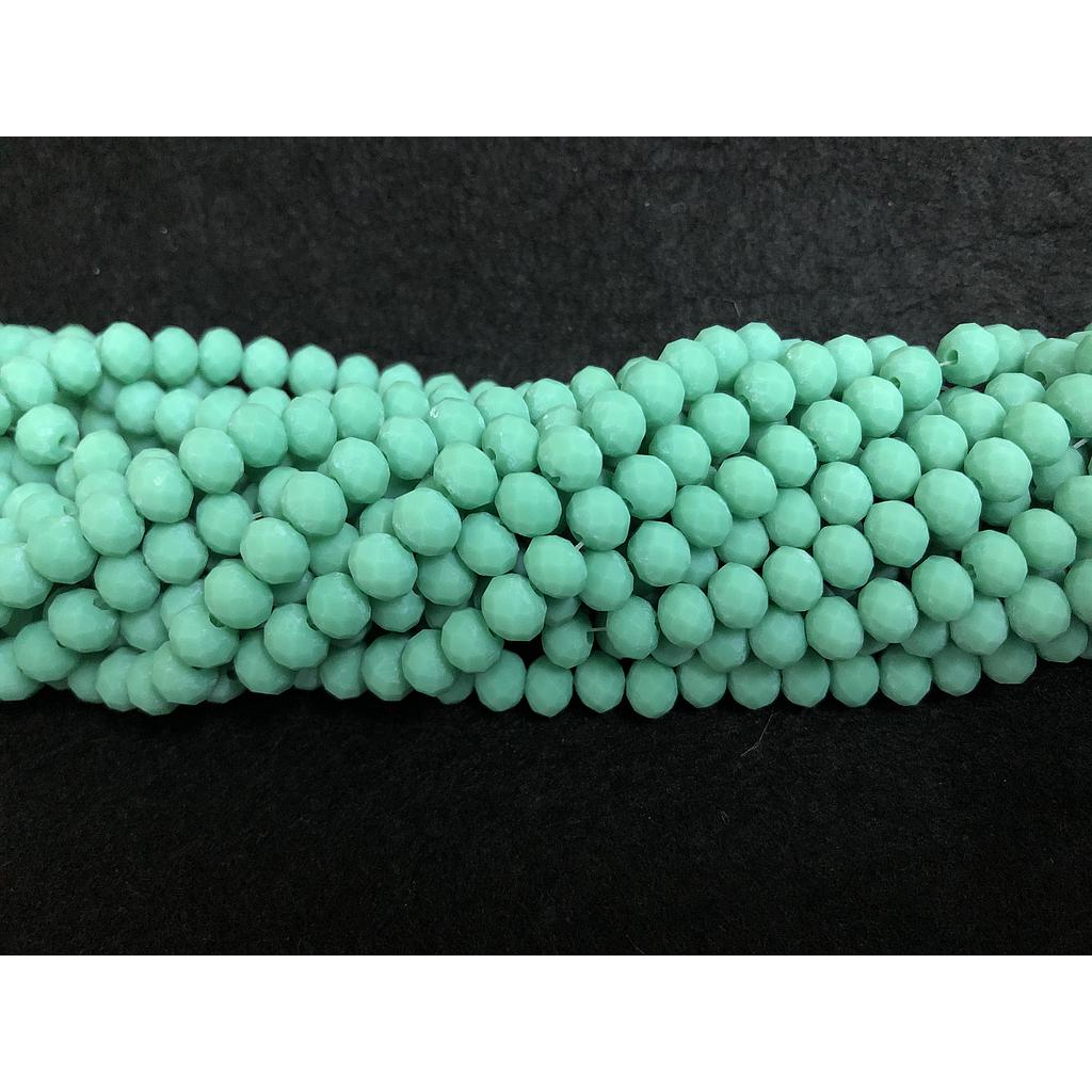 CRISTAL RONDEL MATE VERDE MENTA 6MM