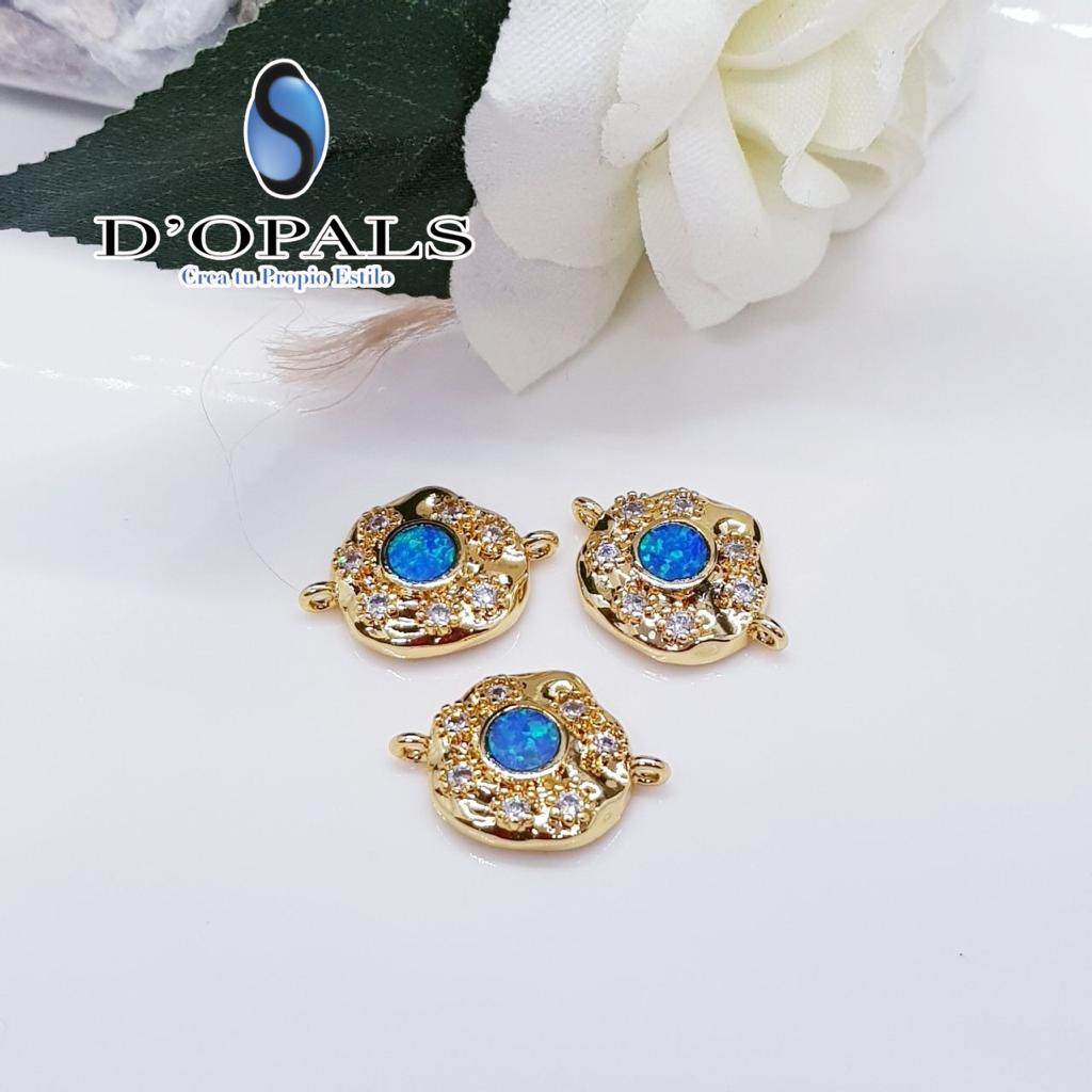 DIJE REDONDO ELECTROENCHAPADO 15 MM