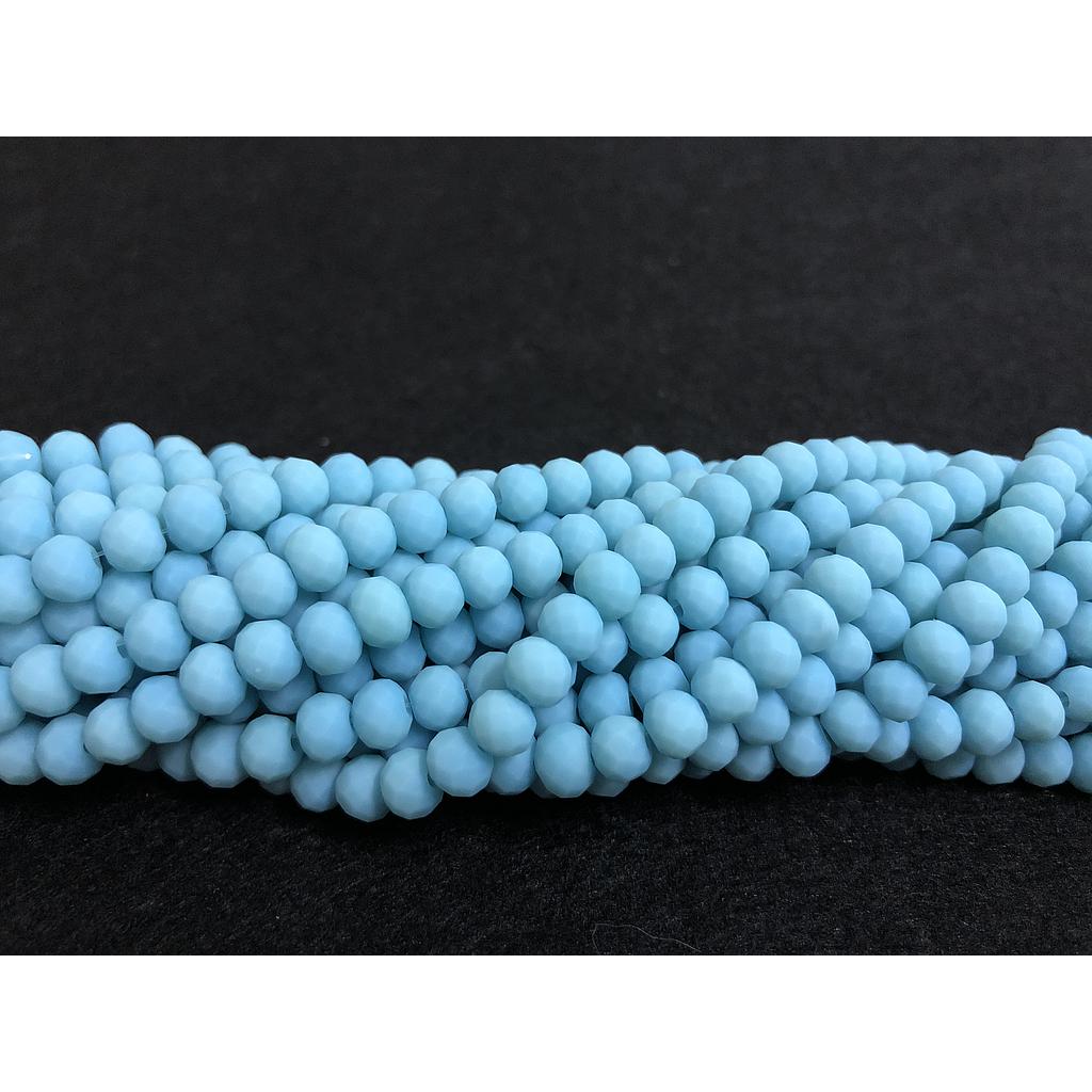 CRISTAL RONDEL MATE AZUL PASTEL 6MM