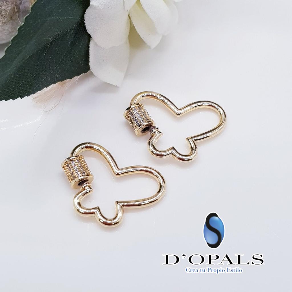 BROCHE MARIPOSA ELECTROENCHAPADO 16MM