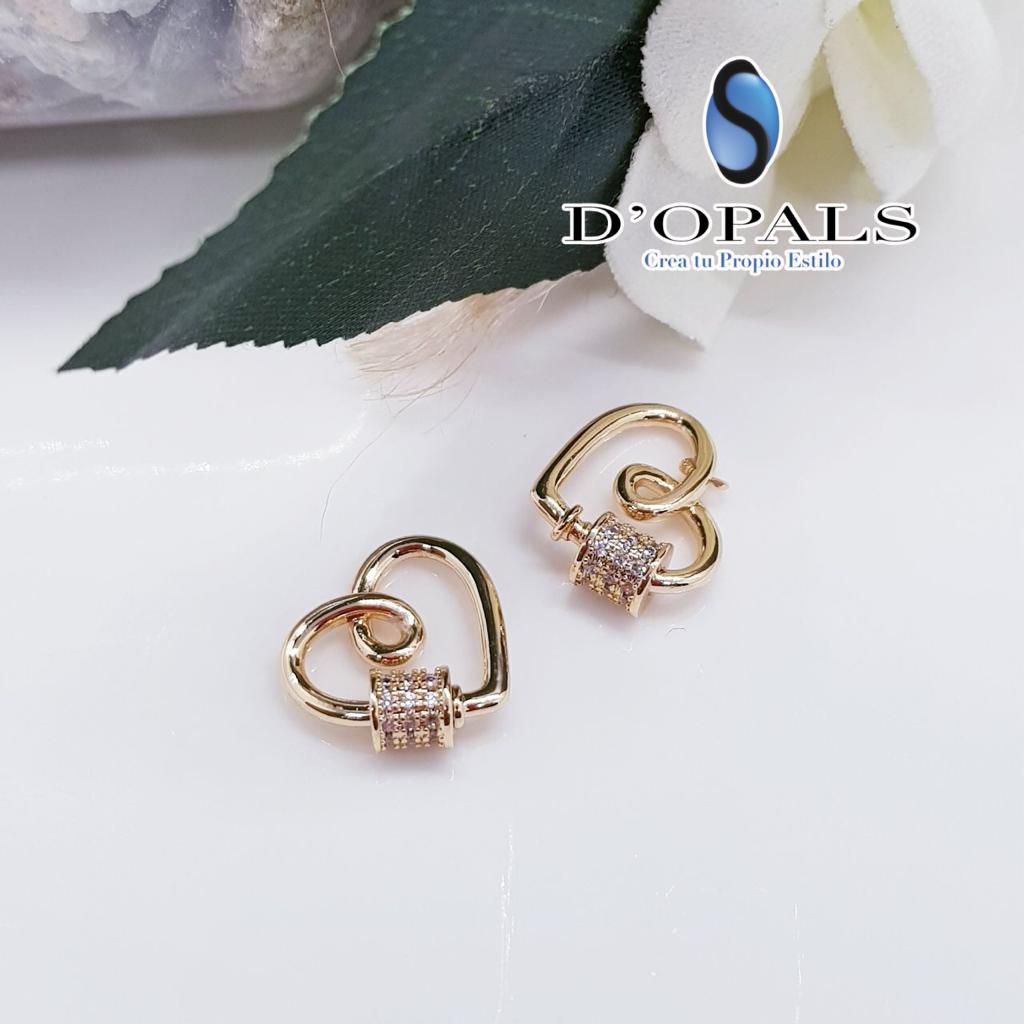 BROCHE CORAZON ELECTROENCHAPADO 12MM