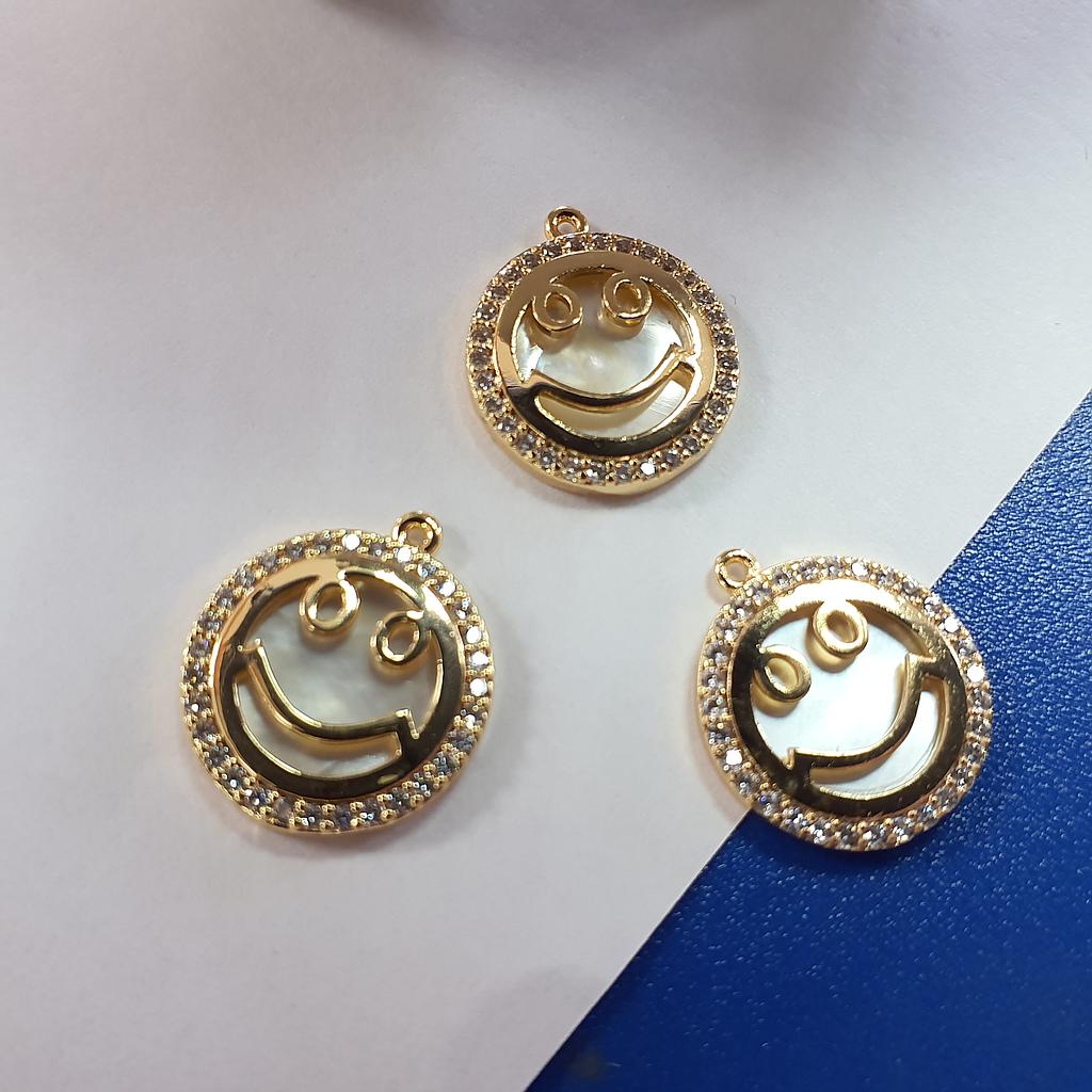 DIJE CARITA ELECTROENCHAPADO