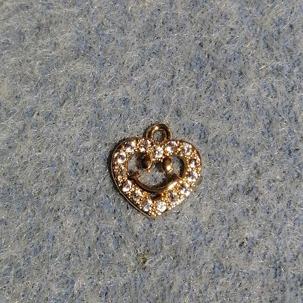 DIJE CORAZON MICROCIRCONIA 10MM