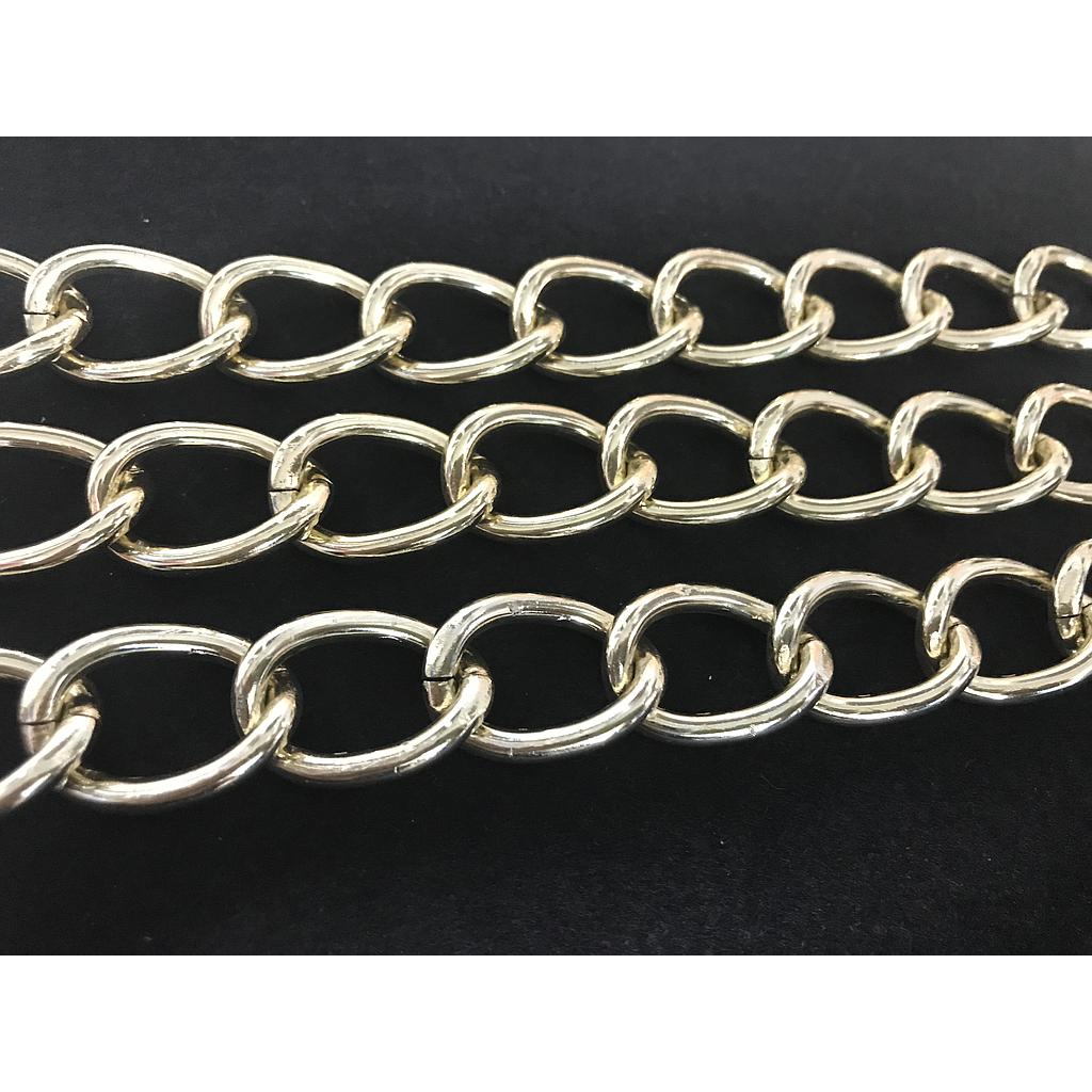 CADENA DE ALUMINIO DORADA 30MM