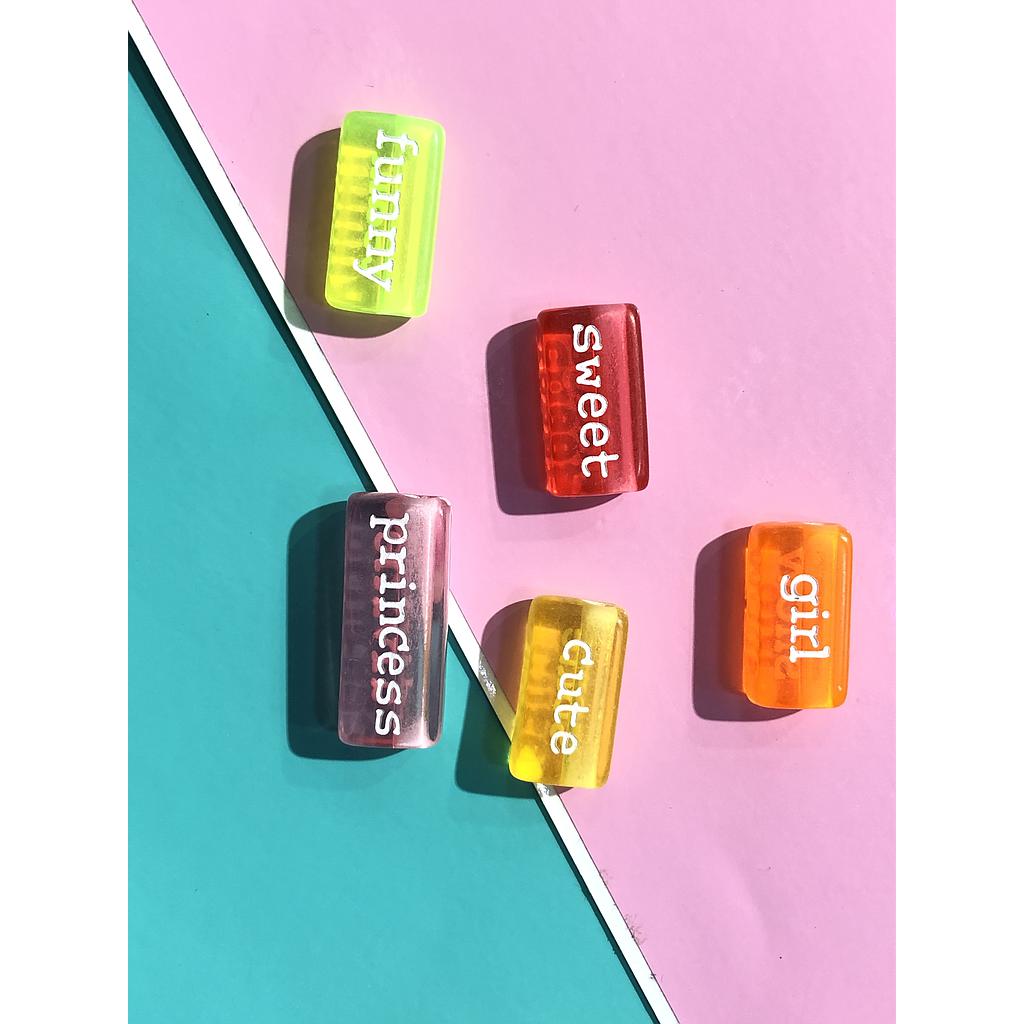 SEPARADOR ACRILICO RECTANGULAR 6 PCS