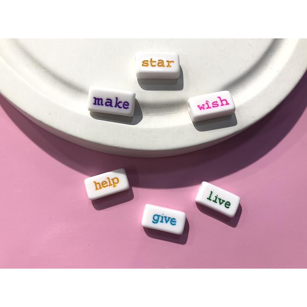 SEPARADOR ACRILICO RECTANGULAR 6 PCS