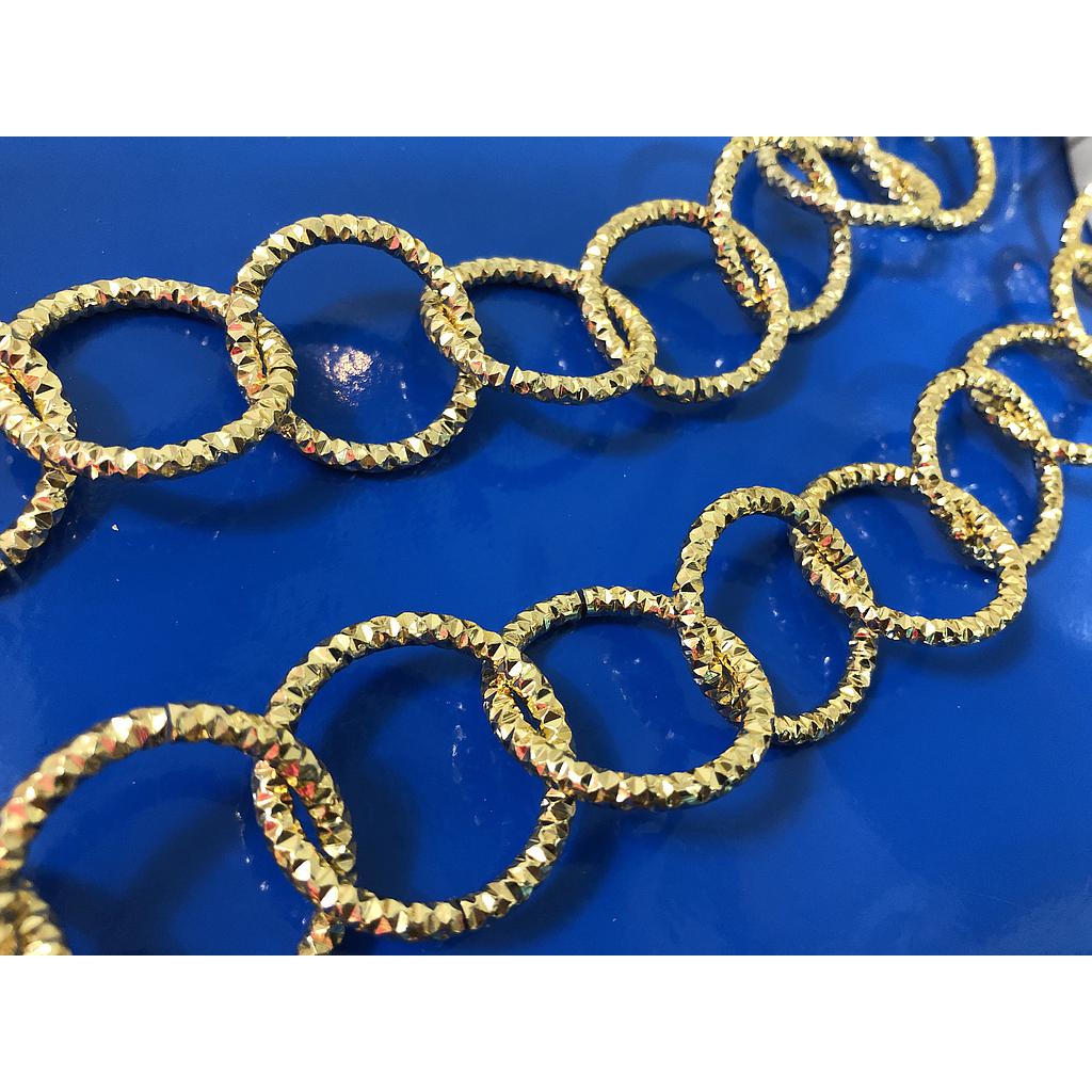 CADENA ALUMINIO DORADA 30MM