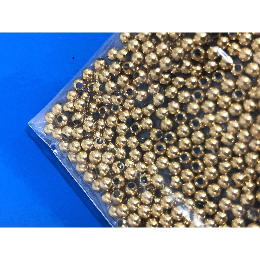SEPARADOR DORADO 3MM ACERO PAQUETE 100 PCS