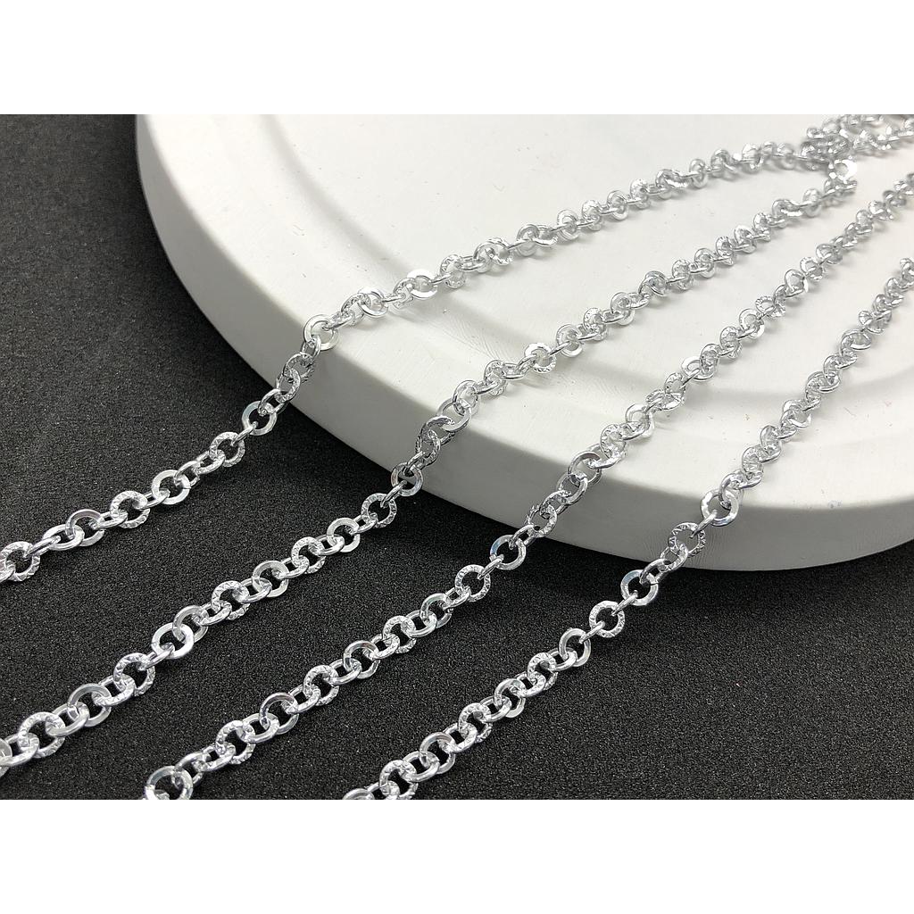CADENA ALUMINIO PLATEADA 5MM