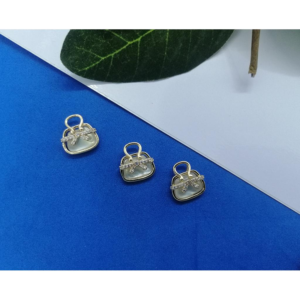 DIJE CARTERA ELECTROENCHAPADO 10MM