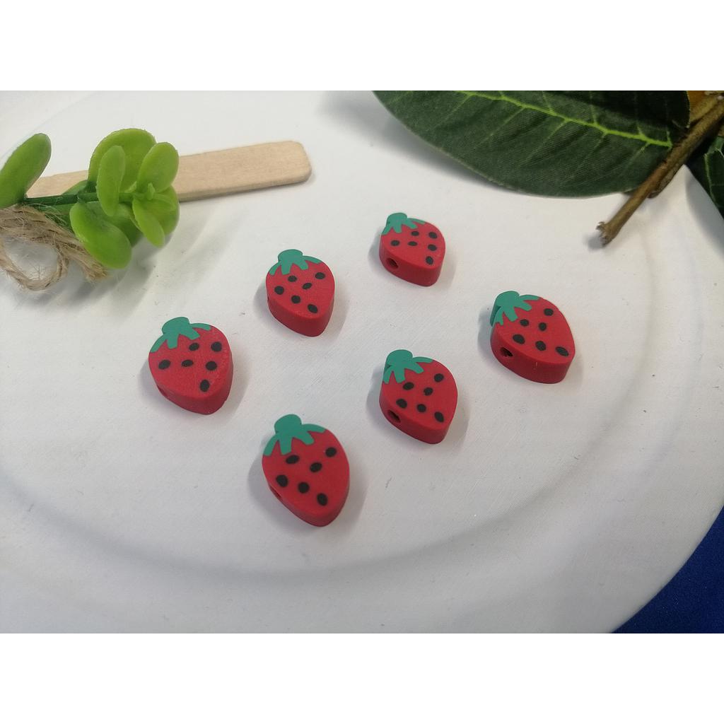 FIMO DE FRESAS 15X5MM 6PCS