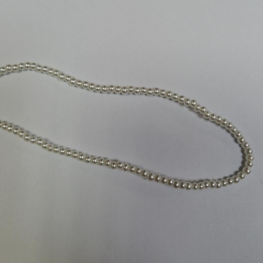 PERLA ACRILICA BLANCA CON VIDRIO 2MM