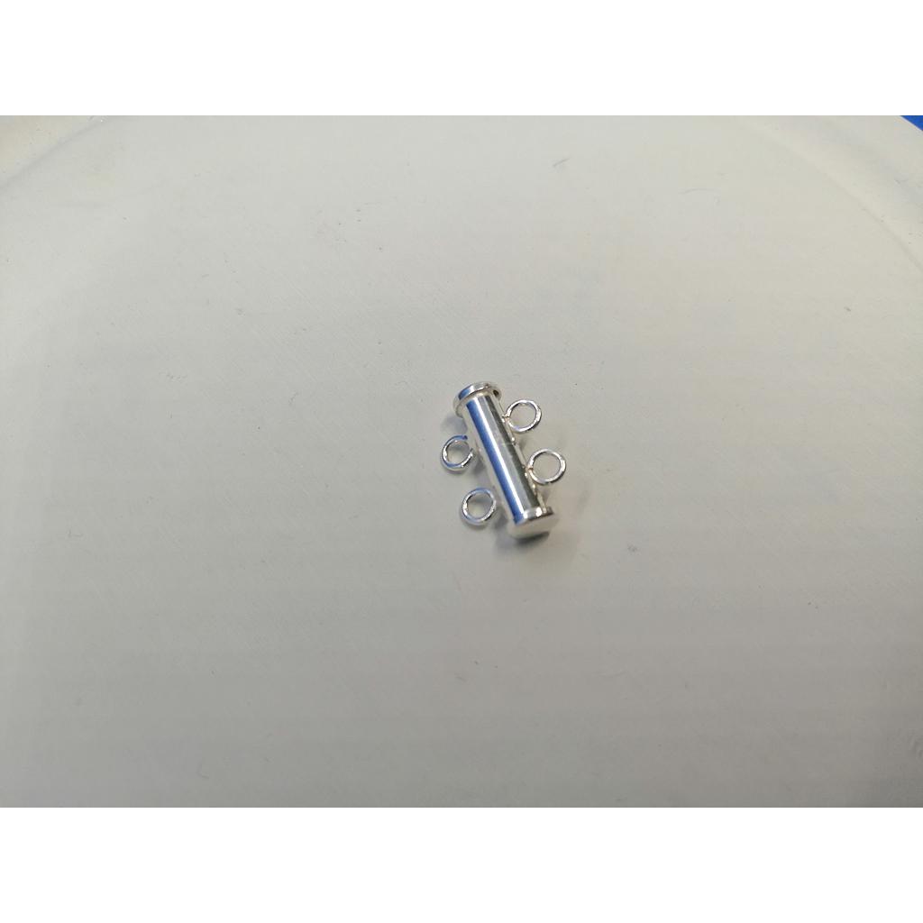 BROCHE DE 2 HILOS PLATA