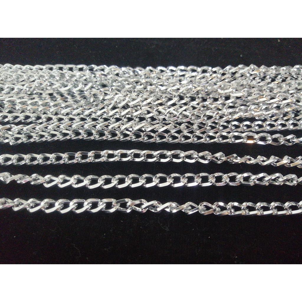 CADENA DE ALUMINIO PLATEADA