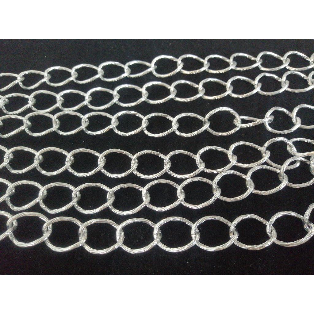 CADENA DE ALUMINIO PLATEADA 21MM
