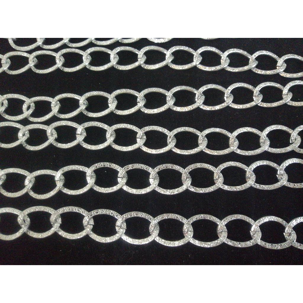CADENA DE ALUMINIO PLATEADA 19MM