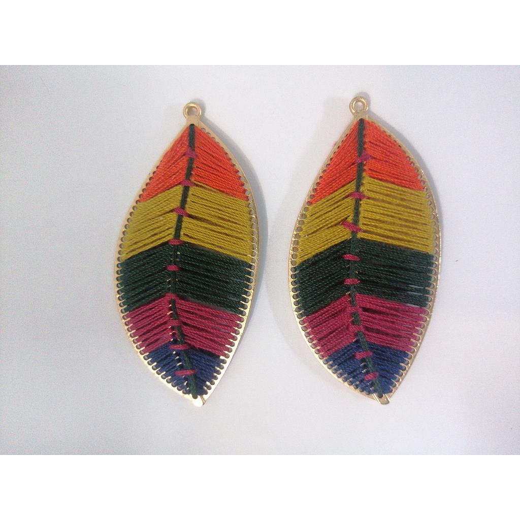 DIJES DE HOJAS CON HILO