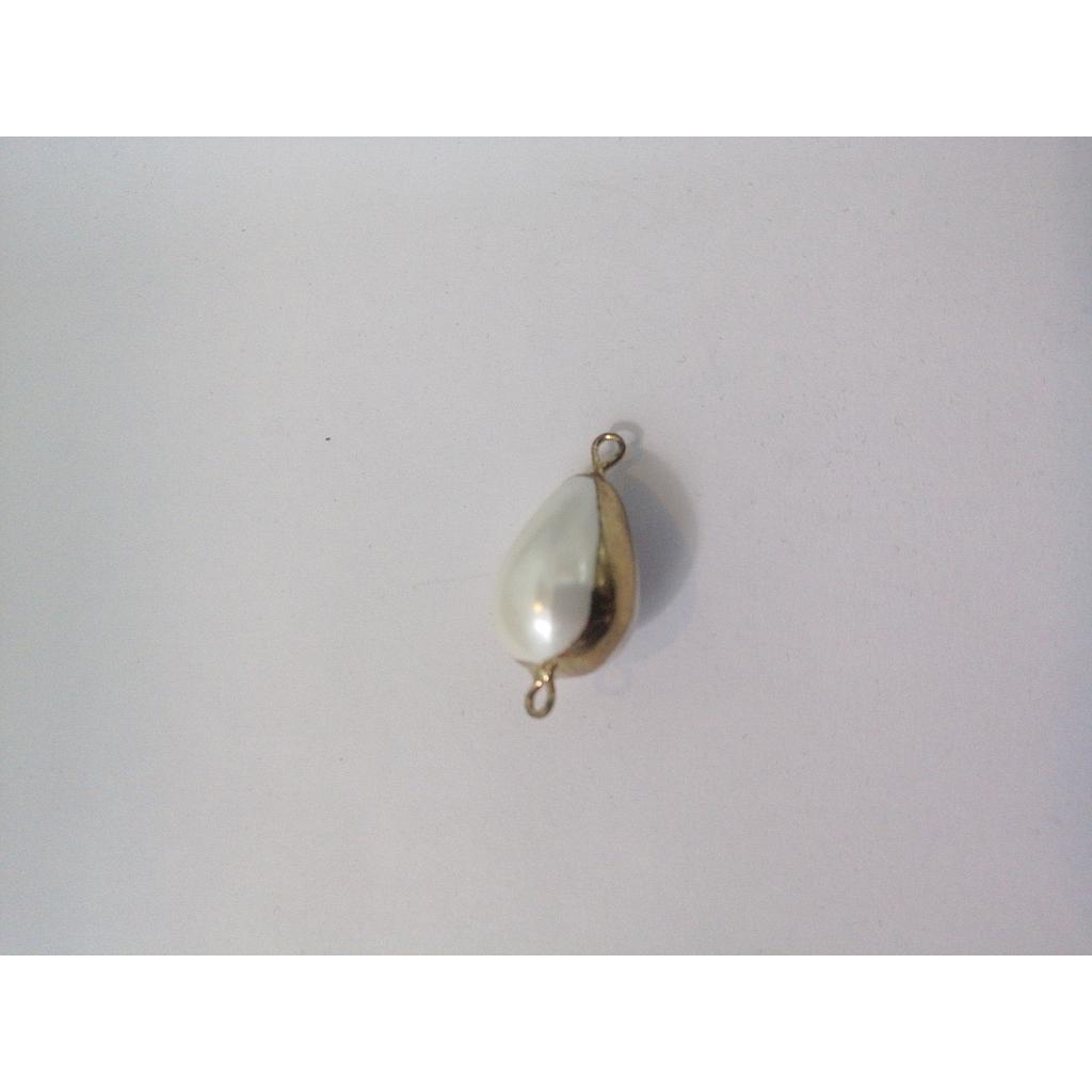 GOTA PERLA CON ORILLA DORADA