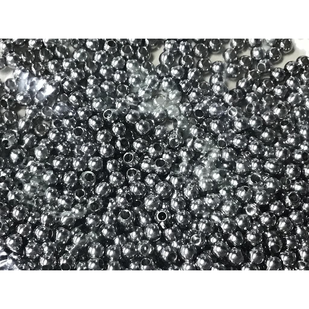 SEPARADOR PLATEADO 3MM ACERO PAQUETE 100PCS