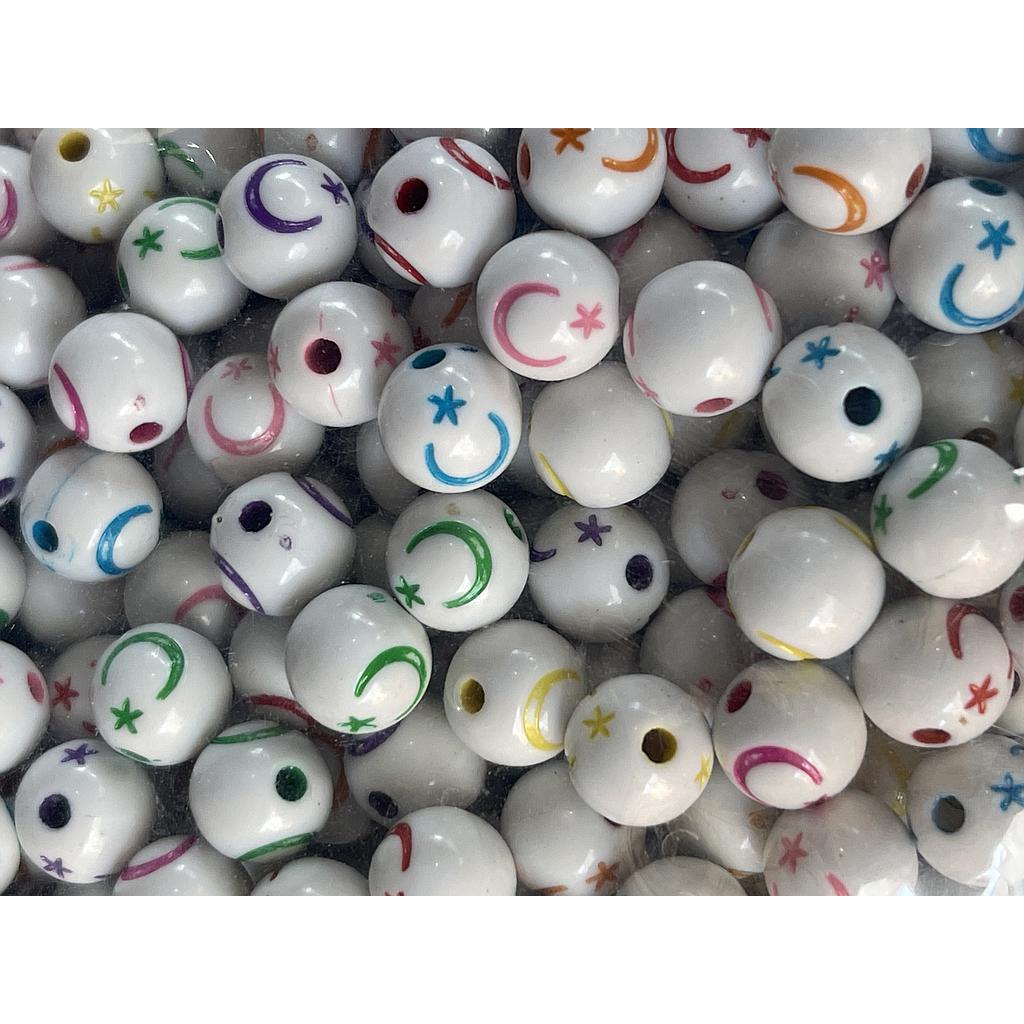 SEPARADOR REDONDO LUNA ESTRELLA ACRILICO 10GRAMOS